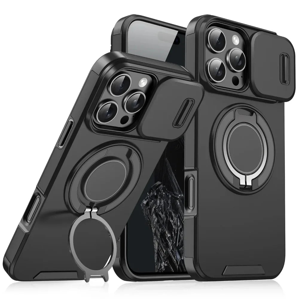 SwiftFold™ LensGuard – Sleek Matte Case with Integrated Camera Slider
