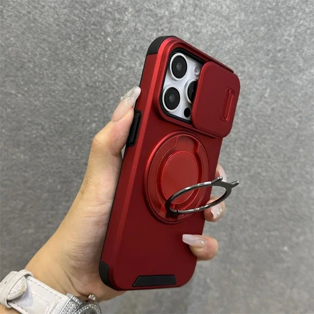 SwiftFold™ LensGuard – Sleek Matte Case with Integrated Camera Slider