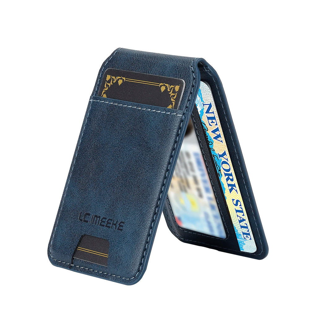 SwiftFold™ 2-in-1 Magnetic Wallet Case – Premium Vegan Leather & Shockproof Protection