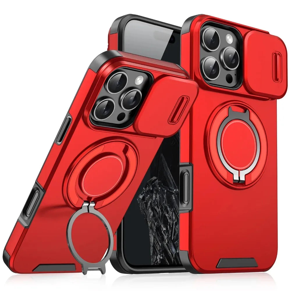 SwiftFold™ LensGuard – Sleek Matte Case with Integrated Camera Slider