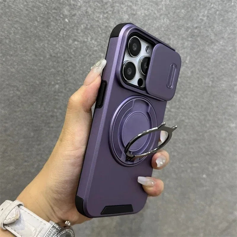 SwiftFold™ LensGuard – Sleek Matte Case with Integrated Camera Slider