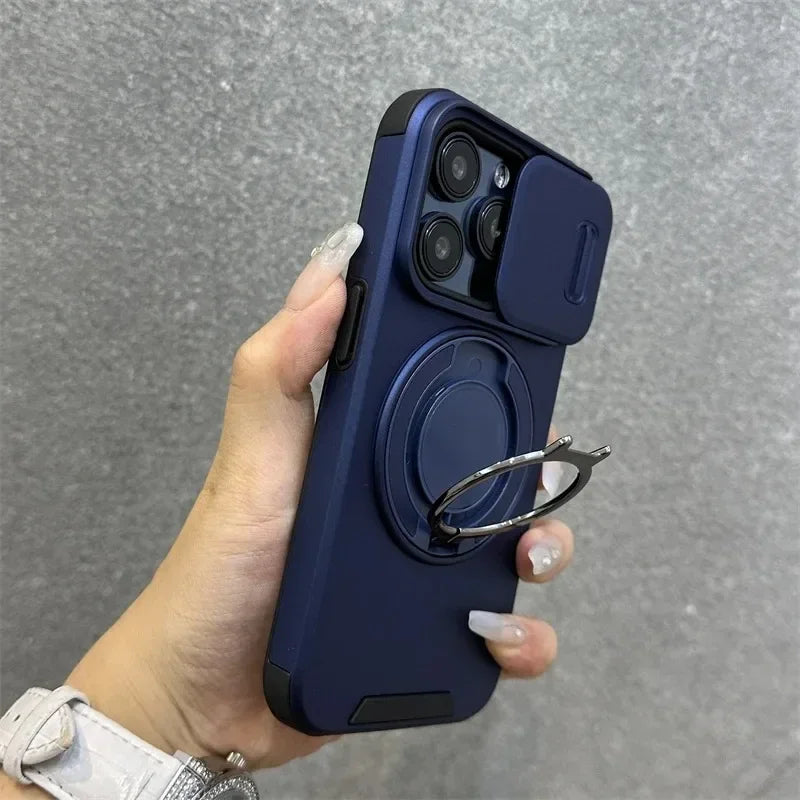 SwiftFold™ LensGuard – Sleek Matte Case with Integrated Camera Slider