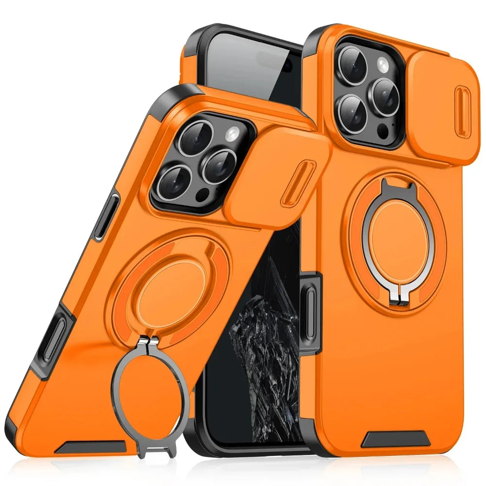 SwiftFold™ LensGuard – Sleek Matte Case with Integrated Camera Slider