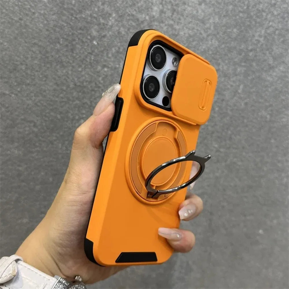 SwiftFold™ LensGuard – Sleek Matte Case with Integrated Camera Slider
