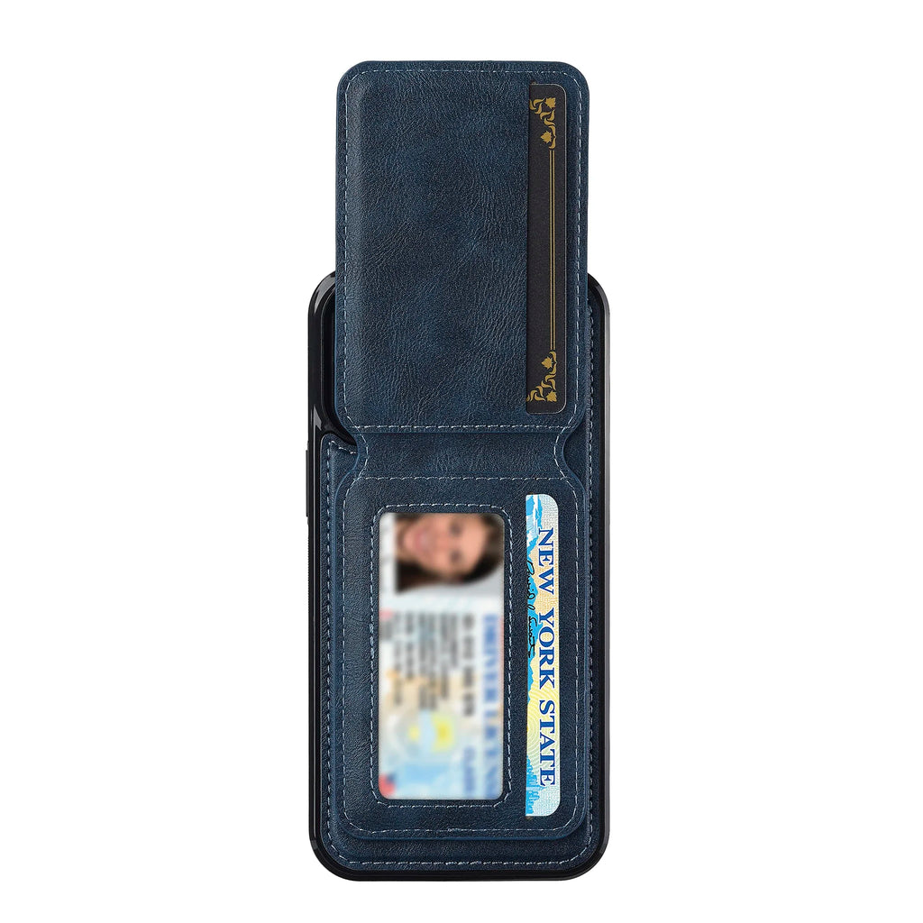 SwiftFold™ 2-in-1 Magnetic Wallet Case – Premium Vegan Leather & Shockproof Protection